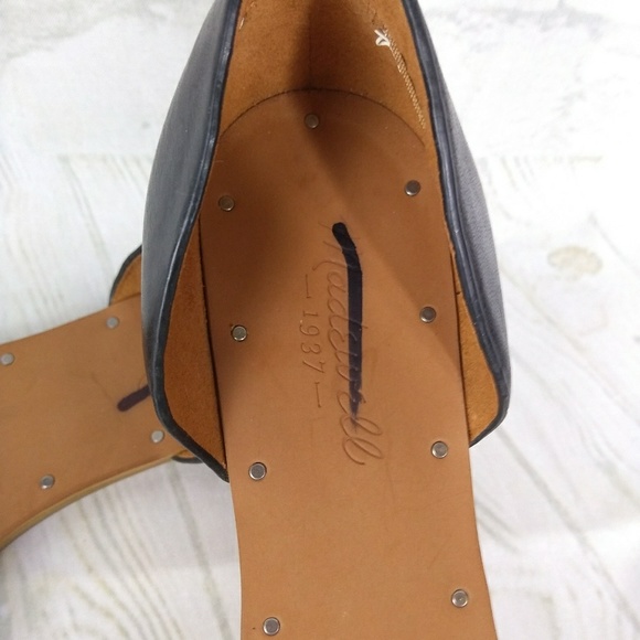 Madewell's 1937 Tan Black Slip On Flats Sz 8 Shoes - Picture 2 of 8